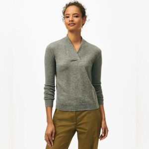 GUC Brooks Brothers Silk Cashmere Shawl Collar Sweater Size Small Grey